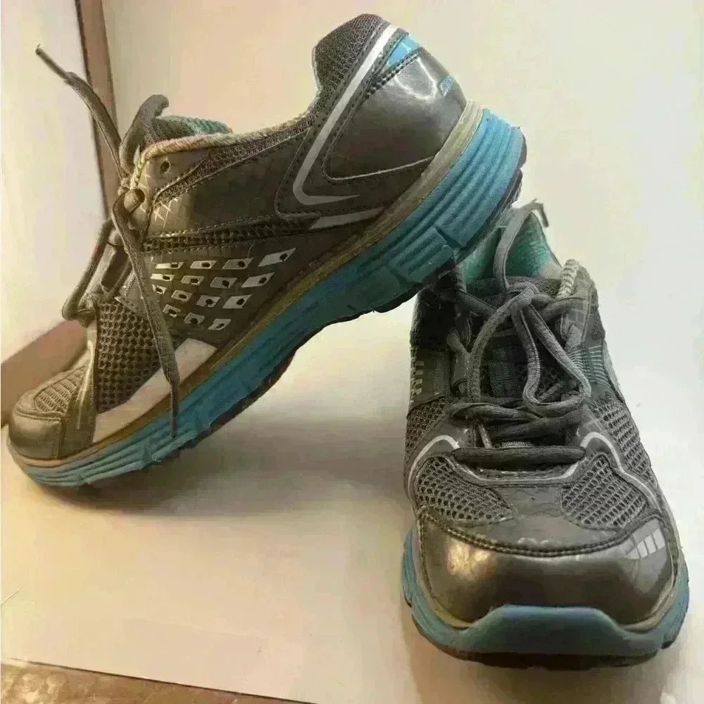 Sketchers Shape Ups, Toning Shoes Grey and Blue size 7.5 - Picture 3 of 8